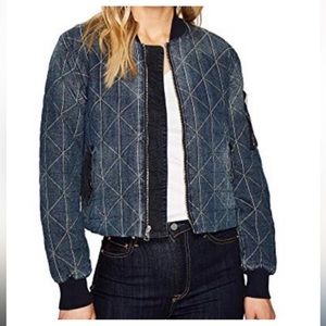 Hudson Denim Quilted Bomber